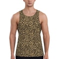 thumbnail image 1 of Rateoe Leopard Print Pattern Sleeveless Gym Shirt Muscle Tee Breathable Workout Shirt Slim-Fit Tank Quick Dry Fit Muscle Tank Top Bodybuilding Sleeveless T Shirt-4X-Large, 1 of 7