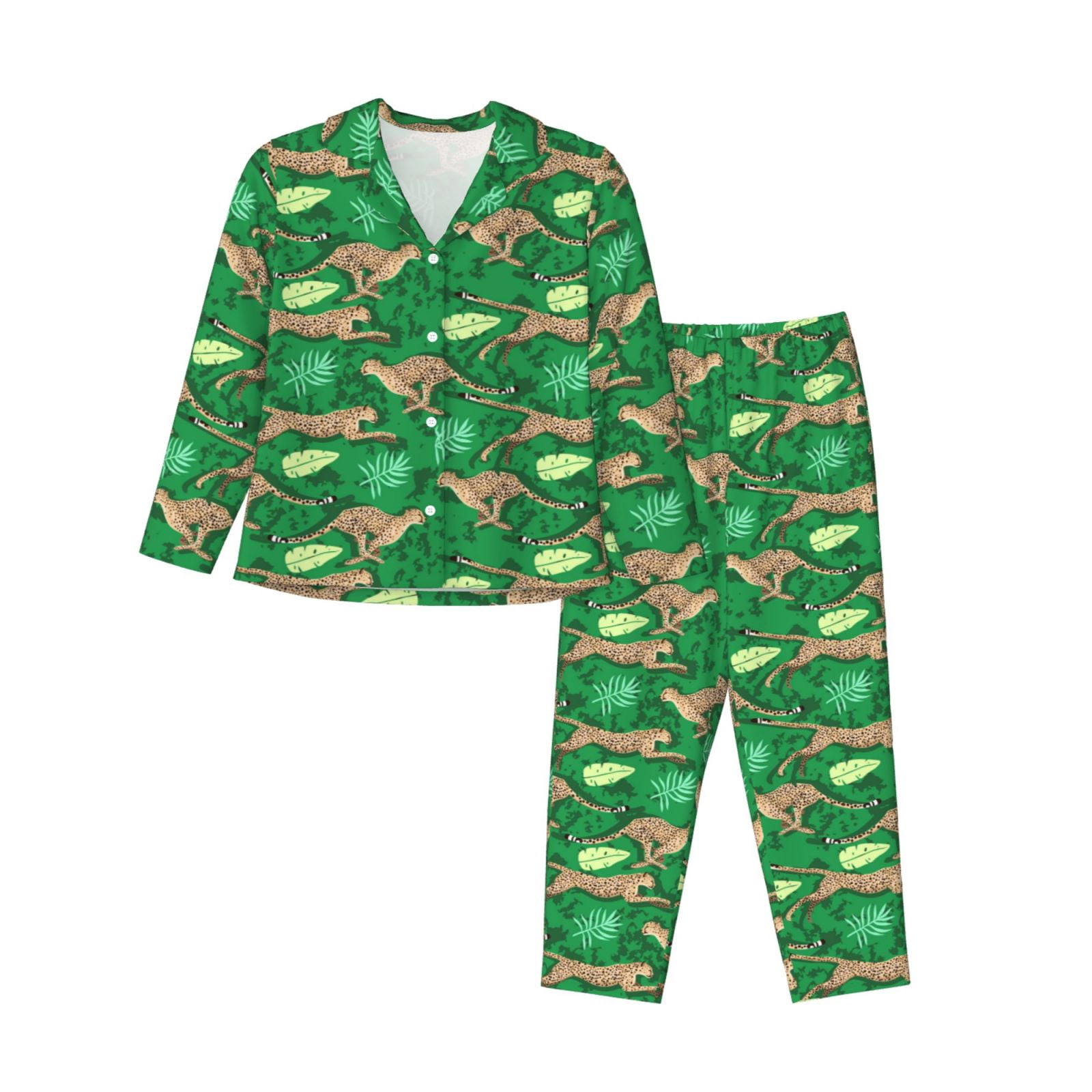 Anjue Women's Short Sleeve Pajama Set – Soft Bamboo Viscose PJs With Pockets, Button-Down Top - View #11