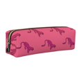 thumbnail image 1 of Rateoe Leopard Print Print Leather Pencil Case with Smooth Zipper, Compact Storage for Writing Tools & Art Supplies, 8.26" x 1.96" x 2.16", 1 of 7