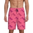 thumbnail image 1 of Rateoe Leopard Print Print Men's Lounge Shorts – Soft & Breathable Pajama Bottoms with Pockets, Elastic Waistband, Lightweight Sleepwear for Nightwear & Loungewear-Large, 1 of 6