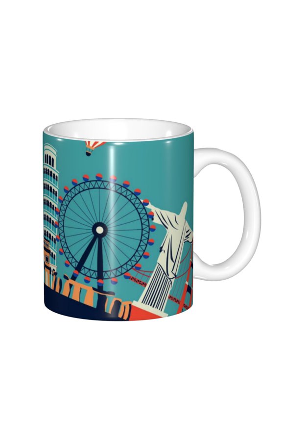 Let's go Travel Pattern Passport Holder Wallet Leather Mulit-purpose Travel Wallet Credit Cards Case ,Passport Cover for Women Men-6.5 in