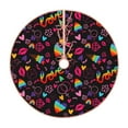 thumbnail image 1 of Rateoe Lgbt Rainbow For Pride Pattern Christmas Tree Skirt with Ties , Christmas Tree Decorations, Farmhouse Christmas Decor Xmas Holiday Decorations-36", 1 of 6