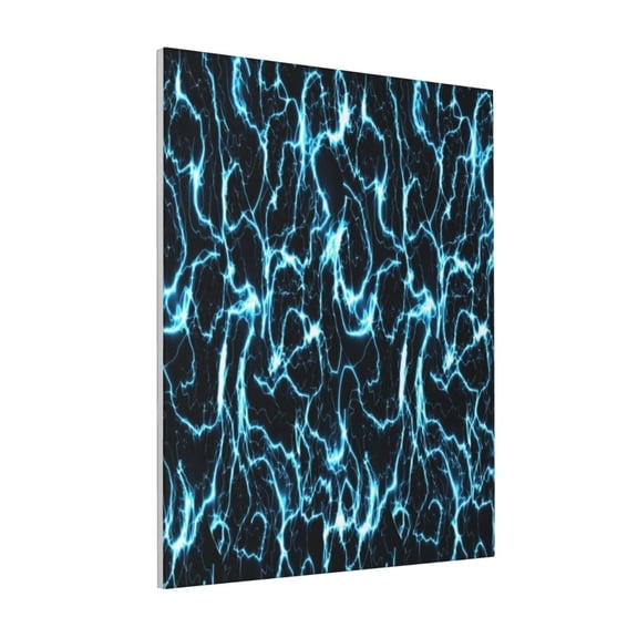 Rateoe Lightning Pattern Decorative Picture – Unique Modern Wall Art, Ready-to-Hang Canvas Print for Home (Vertical)