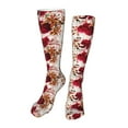 thumbnail image 1 of Rateoe Lilies Flowers print Women's Men's Novelty 20in Crew Socks Cotton Socks Knee High Socks for Walking,Running,Nurses,Pregnancy-One Size, 1 of 8