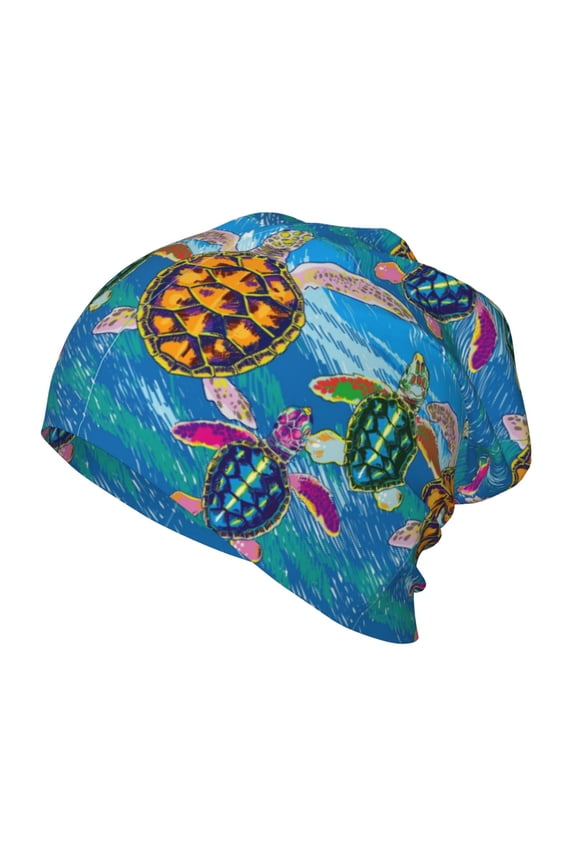 Little Sea Turtles Kids Beanie Warm Knit Beanie Hats Boys Girls Winter Hat Soft Slouchy Hats for Kids
