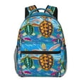 thumbnail image 1 of Rateoe Little Sea Turtles Pattern Casual Backpack for School, Work, Travel – Adjustable Straps, Multiple Compartments – Ergonomic Design, Fits Laptops and Tablets, 1 of 5