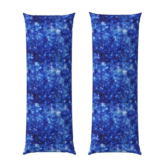 Rateoe Long Body Pillow Cover, 20x54 Inches Body Pillow Cases, Soft Brushed Microfiber Zipper Design, Blurred Star Snow Christmas -Pillows Not Included