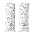 thumbnail image 1 of Rateoe Long Body Pillow Cover, 20x54 Inches Body Pillow Cases, Soft Brushed Microfiber Zipper Design, Chemical Formulas -Pillows Not Included, 1 of 7