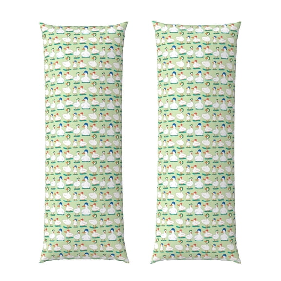 Rateoe Long Body Pillow Cover, 20x54 Inches Body Pillow Cases, Soft Brushed Microfiber Zipper Design, Duck -Pillows Not Included