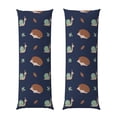 thumbnail image 1 of Rateoe Long Body Pillow Cover, 20x54 Inches Body Pillow Cases, Soft Brushed Microfiber Zipper Design, Hedgehog And Snail -Pillows Not Included, 1 of 7