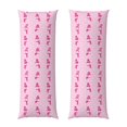 thumbnail image 1 of Rateoe Long Body Pillow Cover, 20x54 Inches Body Pillow Cases, Soft Brushed Microfiber Zipper Design, Pink Scarf Snowman -Pillows Not Included, 1 of 7