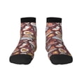 thumbnail image 1 of Rateoe Love Heart Pattern Quarter Crew Socks,Toe Seamed Ankle Socks,Cotton Cushioned Breathable Athletic Crew Sports Socks, 1 of 7