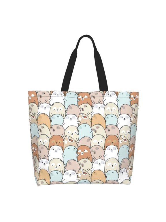 Lovely Bear Tote Bag - Waterproof Lightweight Handbags Travel Shoulder Bag for Hiking Yoga Gym Swimming Travel Beach