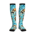 thumbnail image 1 of Rateoe Lovely Sea Otters Compression Socks for Women and Men 20-30mmHg-Circulation Support Socks Knee High Nurse Pregnant Running Medical and Travel Athletic, 1 of 7