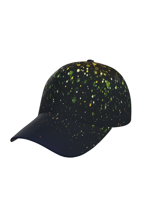 Luxury golden sparkle Pattern Mens Baseball Cap Adjustable Curved Brim Hat, Soft Cotton Sports Cap for Outdoor, Casual, and Everyday Wear, Comfortable & Breathable