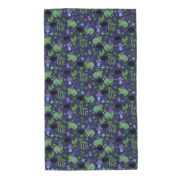 Rateoe Magic Toads in Hats Pattern Microfiber Towel, Beach Towel, Pool Towel, Quick-dry Travel Towel, Soft and Plush towel, Absorbent Towel-27.5x16 Inch