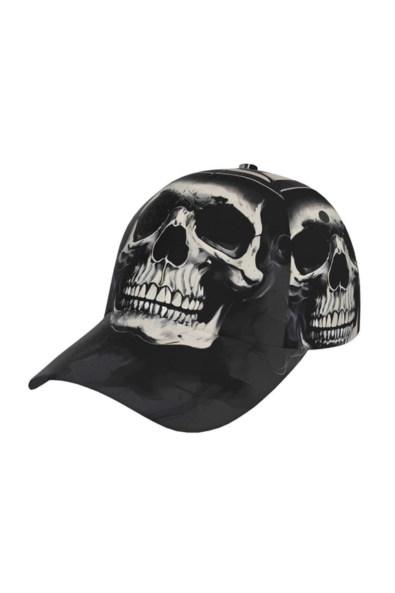 Magician Hat Skull Pattern Baseball Cap Outdoor Cap Mountain Dad Hat - Unstructured Soft Cotton Cap-Adjustable UV Protection Cap