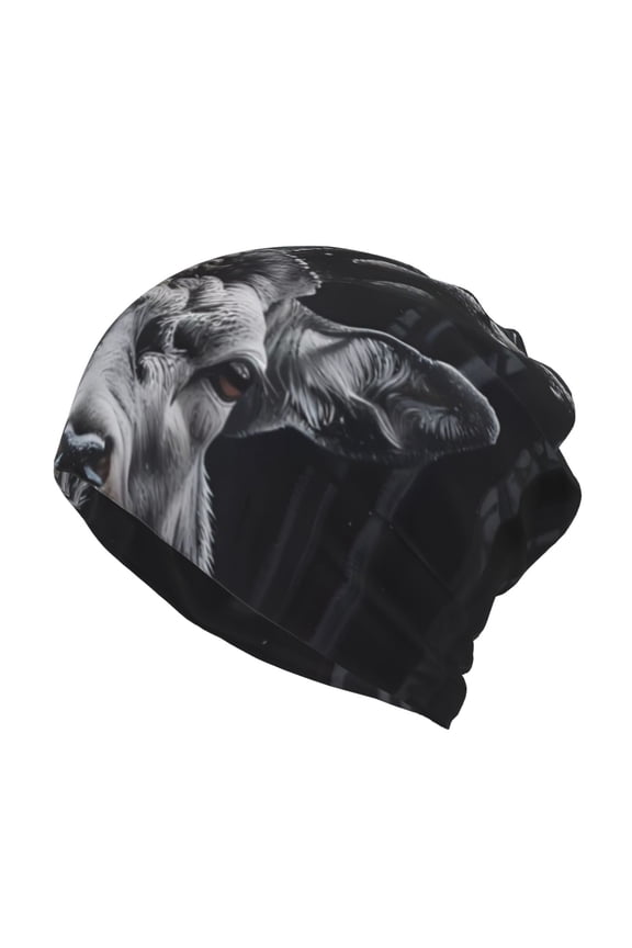 Majestic Forest Stag Cotton Slouchy Beanie Hat for Men/Women,Lightweight Oversize Large Thin Skull Cap Night Sleeping Cap