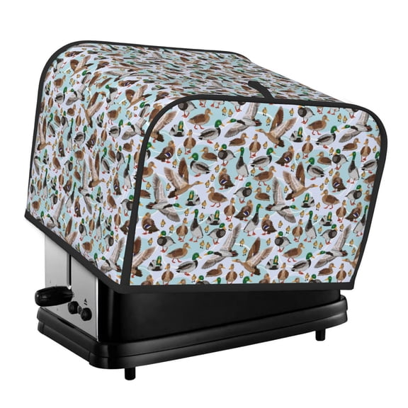 Rateoe Mallard Ducks Wild Birds1 Pattern Toaster Covers 4 Slice Wide Slot,Bread Machine Cover,Bread Dust Cover & Fingerprint Protection,Appliance Covers