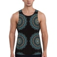 thumbnail image 1 of Rateoe Mandala Pattern Sleeveless Gym Shirt Muscle Tee Breathable Workout Shirt Slim-Fit Tank Quick Dry Fit Muscle Tank Top Bodybuilding Sleeveless T Shirt-Large, 1 of 7