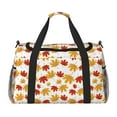 thumbnail image 1 of Rateoe Maple Leaf Pattern Gym Bag for Women, Duffle Bag for Travel with Wet Pocket, Carry on Weekender Bags for Women, Water Resistant Travel Bag Duffel Bag, 1 of 7