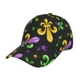 thumbnail image 1 of Rateoe Mardi Gras Carnival4 Pattern Baseball Cap Outdoor Cap Mountain Dad Hat - Unstructured Soft Cotton Cap-Adjustable UV Protection Cap, 1 of 6