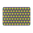 thumbnail image 1 of Rateoe Mardi Gras Pattern Flannel Door Mat Indoor Outdoor Entrance, Waterproof All-Weather Doormat,Fade Resistant, Low Profile Entryway Mat 16x24in, 1 of 7