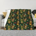 thumbnail image 1 of Rateoe Mask Tropical Flower Pattern Flannel Throw Blanket, Ultra-soft Blanket for Bed, Couch, Car, Hypoallergenic Anti-pilling blanket-40"x30"(Horizontal), 1 of 6