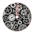 thumbnail image 1 of Rateoe Metallic Gears Pattern Christmas Tree Skirt with Ties , Christmas Tree Decorations, Farmhouse Christmas Decor Xmas Holiday Decorations-36", 1 of 6