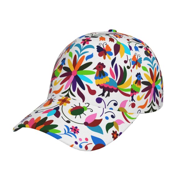Rateoe Mexican Bright Style Pattern Men’s Baseball Cap – Adjustable Curved Brim Hat, Soft Cotton Sports Cap for Outdoor, Casual, and Everyday Wear, Comfortable & Breathable