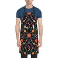 thumbnail image 1 of Rateoe Mexican Flower And Birds Aprons with Pocket,Men Womens Aprons Waterproof Adjustable Cooking Aprons for Kitchen Gardening and Salon, 1 of 7