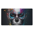 thumbnail image 1 of Rateoe Modern Abstract Colorful Skull Print Mouse Pad - Extended Large Gaming Mousepad,Non-Slip Stitched Edge,16x29.5 Inch, 1 of 8