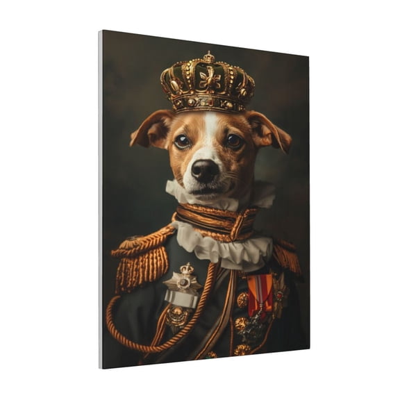 Rateoe Modern Cute Dog Pattern Decorative Picture – Unique Modern Wall Art, Ready-to-Hang Canvas Print for Home (Vertical)