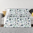 thumbnail image 1 of Rateoe Modern Industry Pattern Flannel Throw Blanket, Ultra-soft Blanket for Bed, Couch, Car, Hypoallergenic Anti-pilling blanket-80"x60"(Horizontal), 1 of 6