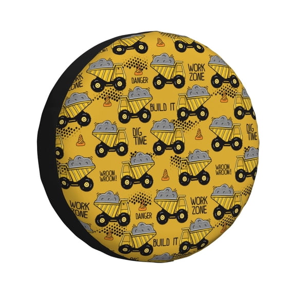 Rateoe Modern Truck Pattern Tire Cover Wheel Protectors Weatherproof Wheel Covers Universal Fit for Trailer Rv SUV Truck Camper Travel Trailers Accessories-15 inch