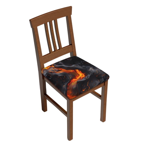 Rateoe Molten Lava Abstract Flow Pattern Square Couch Cushion Covers, Sofa Furniture Protector Slipcover with Bottom Tie rope, Soft Non-Slip Non-Wrinkle Non-Sticky-Two Pieces