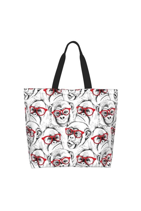 Monkey Tote Bag - Waterproof Lightweight Handbags Travel Shoulder Bag for Hiking Yoga Gym Swimming Travel Beach