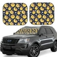 thumbnail image 1 of Rateoe Moon Bear Pattern 2 Piece Car Windshield Sun Shade Foldable | Front Windshield Shade for Sun, Heat and UV Rays | Sunshade for Car Front Window-Large, 1 of 6