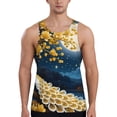 thumbnail image 1 of Rateoe Moonlit Golden Tree Peacock Pattern Sleeveless Gym Shirt Muscle Tee Breathable Workout Shirt Slim-Fit Tank Quick Dry Fit Muscle Tank Top Bodybuilding Sleeveless T Shirt-Large, 1 of 7