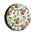thumbnail image 1 of Rateoe Mosaic Forest Squirrel Pattern Tire Cover Wheel Protectors Weatherproof Wheel Covers Universal Fit for Trailer Rv SUV Truck Camper Travel Trailers Accessories-, 1 of 6