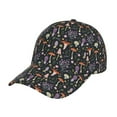 thumbnail image 1 of Rateoe Mushroom Pattern Baseball Cap Outdoor Cap Mountain Dad Hat - Unstructured Soft Cotton Cap-Adjustable UV Protection Cap, 1 of 6