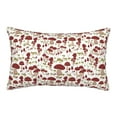 thumbnail image 1 of Rateoe Mushroom Pattern Pillow Covers with Invisible Zipper(Pillows are not Included) Standard Pillowcases-14"x20", 1 of 6