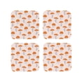 thumbnail image 1 of Rateoe Mushrooms Drawing Drink Coasters Set of 4 Leather Coasters Spill Protection for Table Desk,Durable and Non Slip Leather Coaster ,4 Inches Drink Mats-Square, 1 of 6