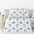 thumbnail image 1 of Rateoe Music Shark Pattern Flannel Throw Blanket, Ultra-soft Blanket for Bed, Couch, Car, Hypoallergenic Anti-pilling blanket-80"x60"(Vertical), 1 of 6