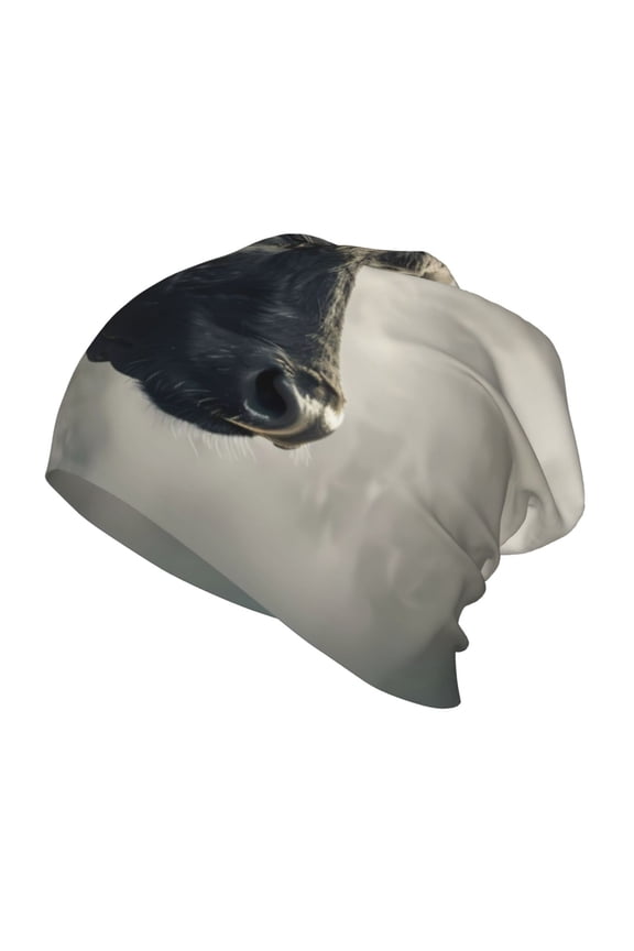 Mystical Bull in Fog Kids Beanie Warm Knit Beanie Hats Boys Girls Winter Hat Soft Slouchy Hats for Kids