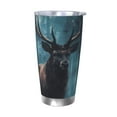 thumbnail image 1 of Rateoe Mystical Forest Elk Printed Car Guy Gifts for Men Women Tumbler - 20oz/590ml Double Wall Vacuum Insulated Stainless Steel Travel Tumbler Cups with Lid & Straw-Without Straw, 1 of 8