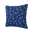 thumbnail image 1 of Rateoe Nautical Anchors Pattern Throw Pillow Cover Premium Pillow Stuffer Sham Square for Decorative Cushion Bed Couch Sofa(Pillow insert not included), 1 of 8