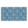 thumbnail image 1 of Rateoe Nautical Print Mouse Pad - Extended Large Gaming Mousepad,Non-Slip Stitched Edge,16x29.5 Inch, 1 of 8