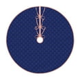 thumbnail image 1 of Rateoe Navy Blue Pattern Christmas Tree Skirt with Ties , Christmas Tree Decorations, Farmhouse Christmas Decor Xmas Holiday Decorations-36", 1 of 6
