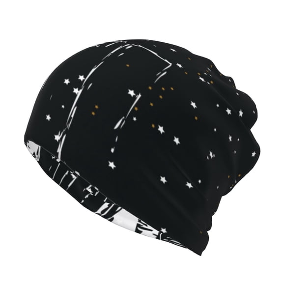 Rateoe New York City1 Cotton Slouchy Beanie Hat for Men/Women,Lightweight Oversize Large Thin Skull Cap Night Sleeping Cap